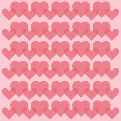 Heart background vector - seamless vector pattern - love background