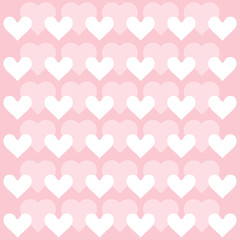 Heart background vector pattern - St Valentines day illustration repeating hearts popular love heart decor inspiration idea