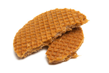 dutch waffles isolated