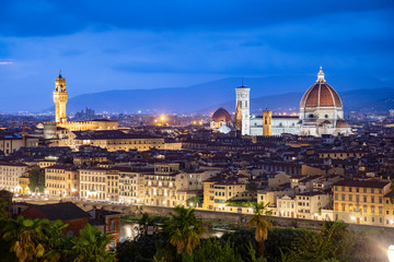 Fototapeta na wymiar Florence Italy from above
