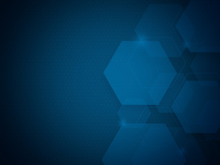 Technology background with hexagons