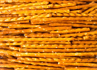 crispy horizontal salty bread sticks crunchy taste