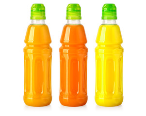 Bottle of orange sport drink