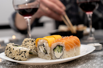 Asian dinner in europe