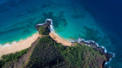 Aerial view of south Maui beaches