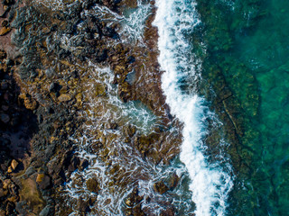 Aerial view of south Maui beaches