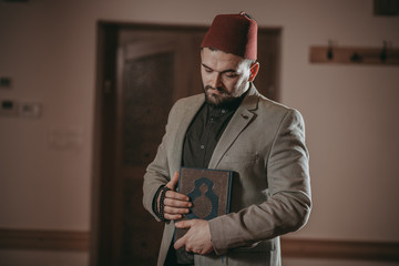 Muslim man praying