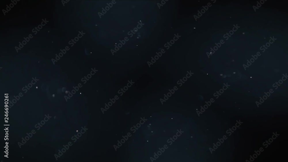 Aufkleber blue abstract background with white particles bokeh effect