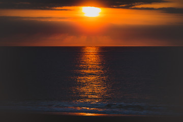 sunrise over the ocean - new jersey