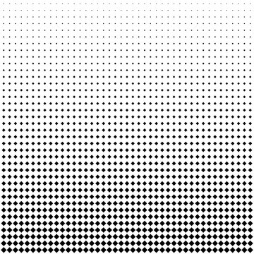 Abstract geometric halftone square geometric pattern. Black and white fashion pattern   