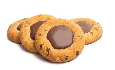cookies with chocolate isolated