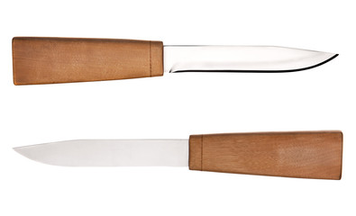 Hunting knife isolated on white