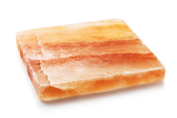 Himalayan salt for cooking isolated on white background.