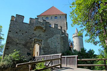 The stone castle Kokorin stay on the hill