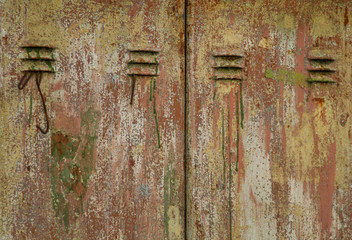 textured, rusty metal canvas