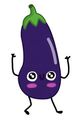 Kawaii eggplant