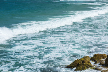 Fototapeta premium Sea wave background.