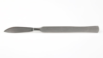 medical scalpel on a white background