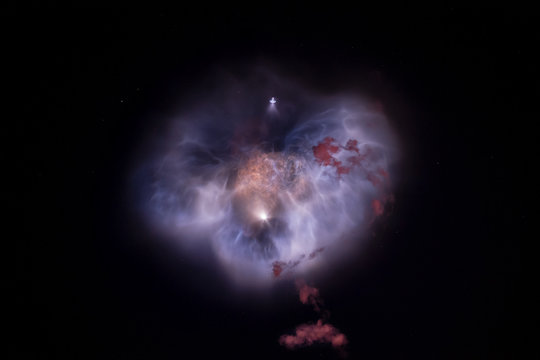 Rocket launch into space