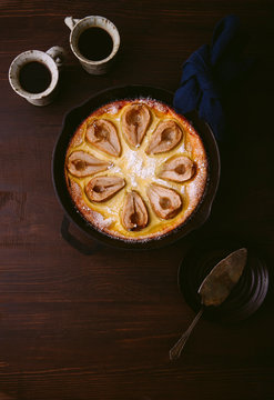 Pear Clafoutis With Coffee