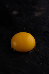 Fresh chicken eggs in burlap. Hen. egg. Easter.
