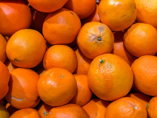 Fresh mandarin oranges texture.
