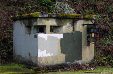 Security hut at Fort Worden - an abandonded WWI era military installation