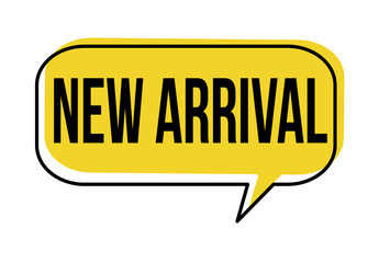 New arrival speech bubble
