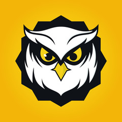 owl logo vector