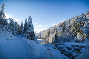 Obraz premium Winter wonderland in Switzerland