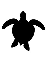 meeresschildkröte silhouette umriss schatten wasserschildkröte schildkröte wasser turtle schwimmen meer flossen clipart design schön panzer tattoo logo