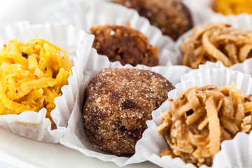 Assorted traditional sweets from Cartagena de Indias