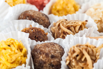 Assorted traditional sweets from Cartagena de Indias