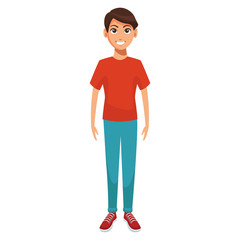 young man cartoon