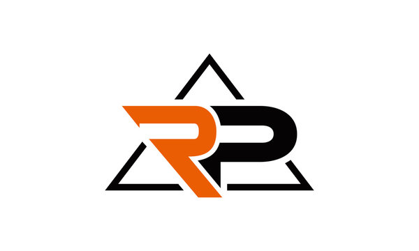 triangle RP letter logo