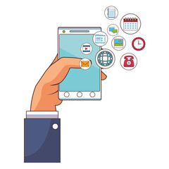 technology smartphone cartoon