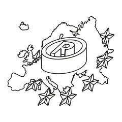 europen union map registered