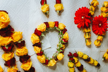 Flower garlands, Indian or Thailand wedding