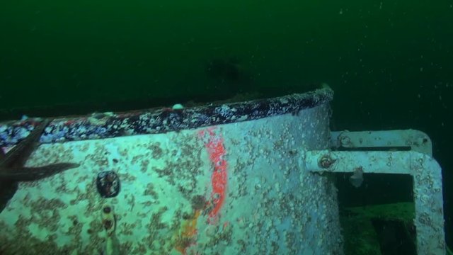 Tall smoke stack of the HMCS Annapolis