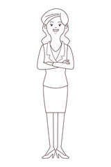 businesswoman isolated avatar