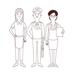 maid pilot and doctor