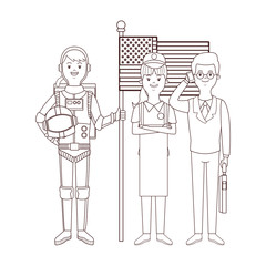 astronaut selller businessman