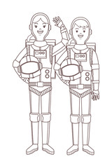 astronaut couple avatar