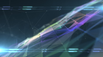 Title matrix background network for internet of things IOT 3d render