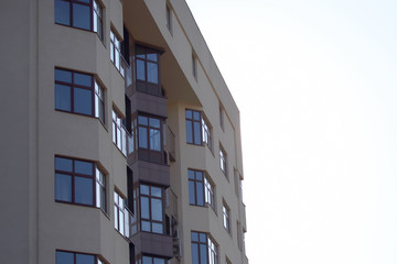 facade of apartment building against the sky