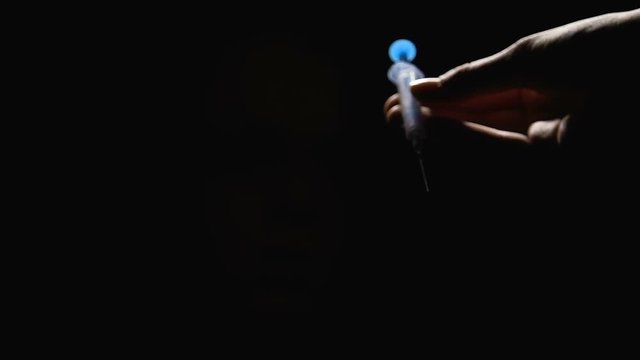 Woman with withdrawal cant resist desire to take dose of drugs, addiction