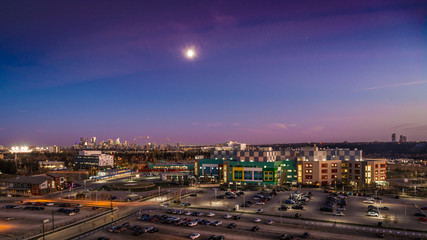 Tower Crane Calgary Panorama