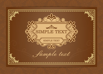 decorative frame in vintage style