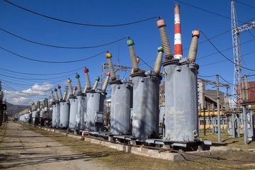 Obraz premium electricity production at a power plant