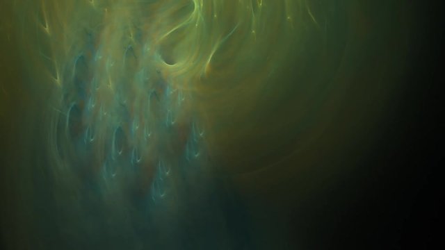 Abstract fractal forms morph and oscillate (Loop)